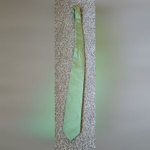 Calvin Klein Olive Tie with White Dots